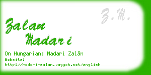 zalan madari business card